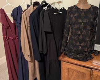 Ashley Scott wool long black coat, Woodmere trench coat