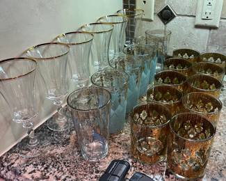 MID CENTURY GLASSWARE