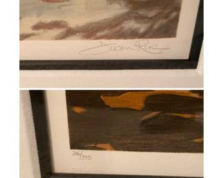 Susan Rios “Blossoming” signed/numbered serigraph, Certificate of Tirage.
