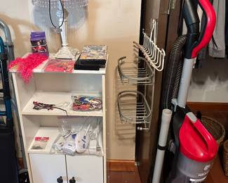 Side Table; Closet/ Shower Hangers; Baby Monitor; Dirt Devil Endura Reach Compact Power Vacuum