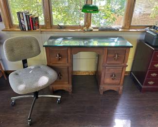 Wooden Desk and Desk Chair