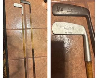 Vintage Golf Clubs- Invincible 51B Putter & George Nicoll Whippet Putter (Scotland)