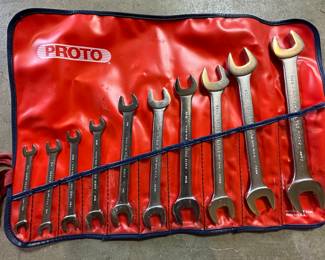 10pc Proto Open End Metric Wrench Set