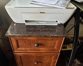HP Deskjet Printer 27WE; Filing Cabinet