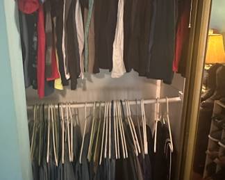 Men's Clothes- Short Sleeve Shirts (Sizes Small, Medium and Large) Pants and Sweat Pants (Size Small and Medium; Waist Size 30)