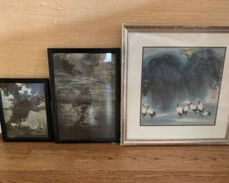 Embroidered asian art