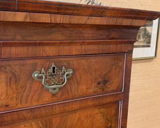 detail of English high boy