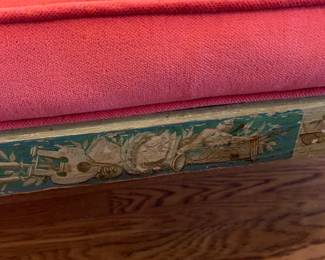 Detail of French settee