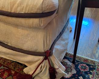 Detail of tufted sofa