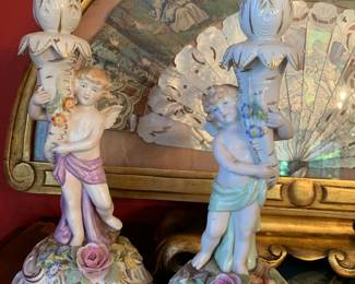 Porcelain candlesticks