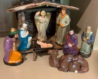 Vintage Japan Nativity set
