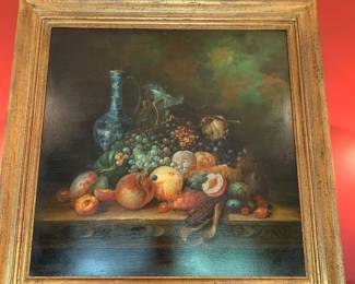 Monumental over the mantle oil painting