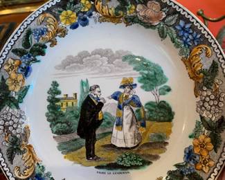 Antique French ironstone plates