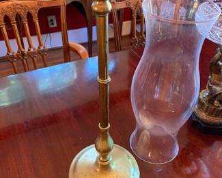 18th century brass candle sticks