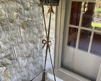 Large iron floral stand