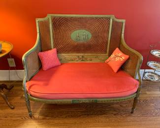 Woven French settee