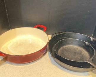 Three CastIron Skillets