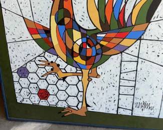 Signed Painting On Canvas