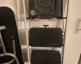 Two Folding Tables, A Handcart And A Small Stepladder