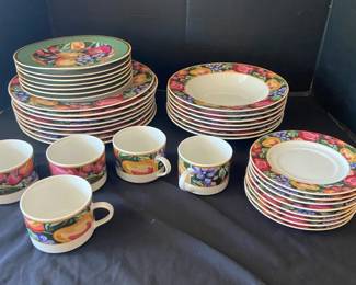 American Atelier Holiday Fruit China Set