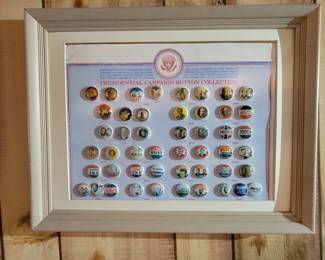 Presidential Campaign pins.