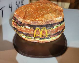 Vintage McDonald’s Big Mac 1984 Painters Hat Cap Made In USA never worn!