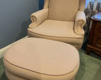 JC Penny Armchair with Matching Ottoman