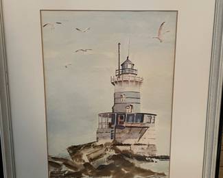 Art Student Nora Tuer "The Lighthouse" Franklin Jr High