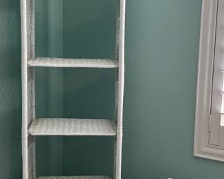 Lea The Bedroom People White Wicker Bedroom: Bed Frame, Dresser, Nightstand, Highboy, Etagere, Elephant