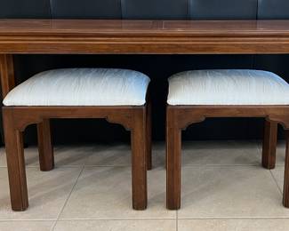 Sofa Table, 2 Stools