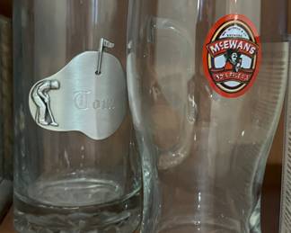 Assorted Glass Mugs, Pilsner