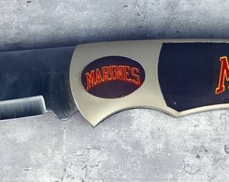 Oversized Marines Folding Knife With 7" Blade