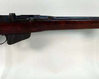 Lee Enfield No 4 MK 1 .303 Cal Bolt Action Rifle SN# 04016, Marked England 1943/ Ammo Sleeve
