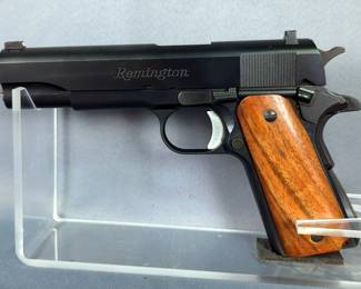 Remington 1911 R1 .45 Auto Pistol SN# RH09683A, Two Total Mags, Extra Grips, Paperwork, In Hard Case 