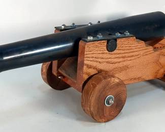 Fireable Scale Model Of Model 1857 Napoleon Cannon On Carriage By J.A.B. Company In Westwood, KS, No. 20, Wt. 24.5 Lbs, 1.224" Bore, , Approx 7.5" High x 22" Long x 9.5" Wide, Dated 2000