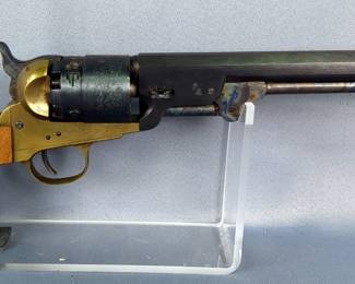 F.I.E. Italy 1851 Navy .44 Cal 6-Shot Black Powder Revolver SN# 3046, Engraved May 1843, Paperwork, In Box