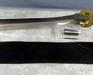 Celtic War Dagger, 18" Blade, With Brass Accent Handle, Includes Leather Scabbard