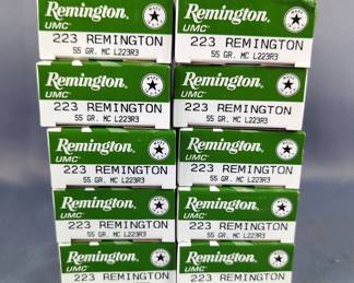 Remington UMC .223 Rem Ammo, Approx 200 Rounds