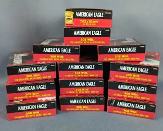 Federal American Eagle .308 Win Ammo, Approx 260 Rds