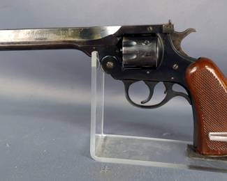 Harrington & Richardson Sportsman Double Action .22 LR Top Break 9-Shot Revolver SN# A12168, , In Leather Holster