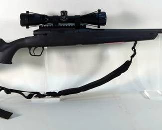 Savage Arms Savage Axis .270 WIN Bolt Action Rifle SN# N752058, Left Handed, Thompson Center 3-9x40 Scope, Padded Nylon Sling