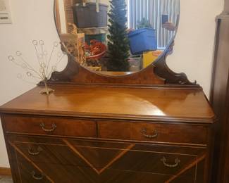 Vintage dresser and mirror