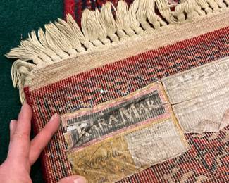 100% Wool Karastan's KaraMar Red Bokhara Rug –  2' x 4' 