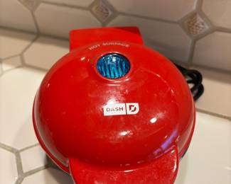 Dash Red Heart Shaped Belgian Waffle Maker