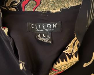 Citron Santa Monica Asian Design Maxi Dress - Size Large