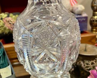 Cut Crystal Vase
