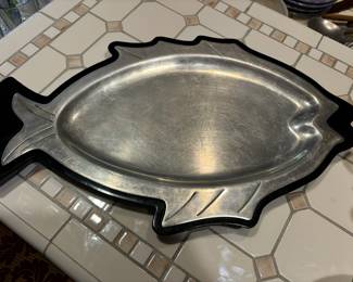 Aluminum & Bakelite Fish Baking Serving Platter