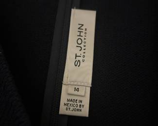 St. John Collection Black Sheath Dress - Size 14