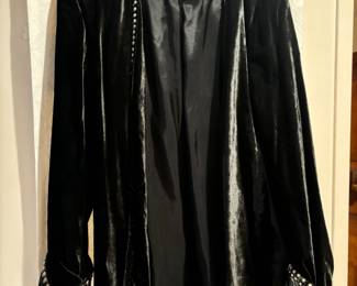 Double D Ranch Wear Velvet Embellished Open Front Cardigan - Size Large