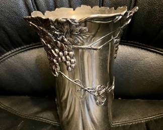 Vera Lucino Silver Plated Wine Cooler